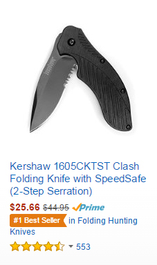 Discounts on Kershaw Knives