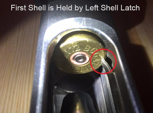 Shell Latch Holds Round, Remington 870