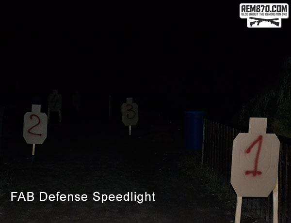 FAB Defense Speedlight Flashlight Test