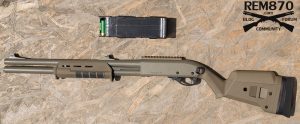 AmmoPal Shotgun Shell Dispenser and Remington 870