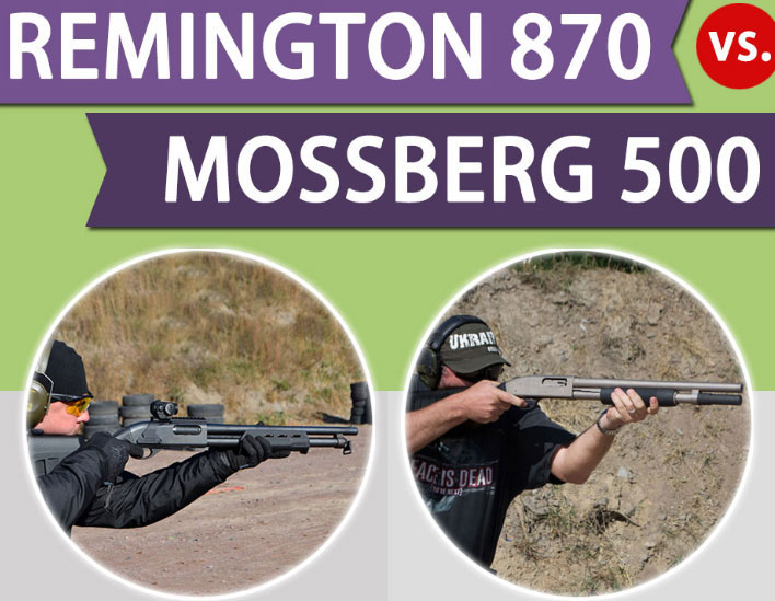 Infographic: Remington 870 vs Mossberg 500 Infographic: Remington 870 vs Mossberg 500