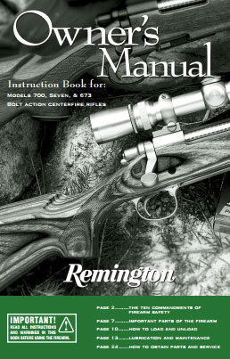 Remington 700 Owner's Manual Download (PDF)