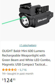 Olight Baldr Mini on Amazon