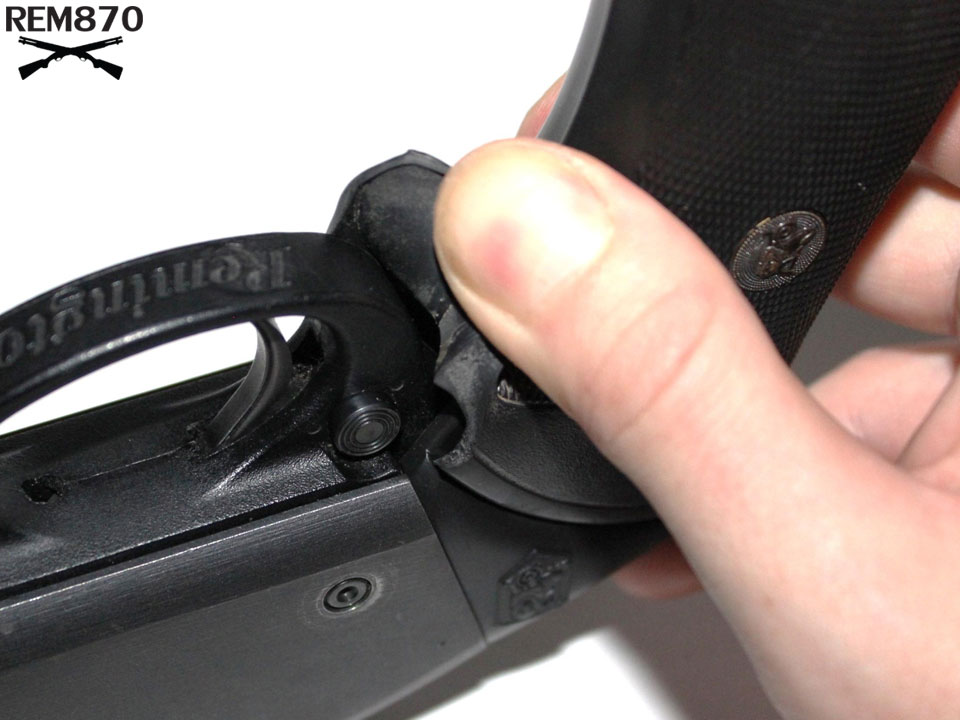 Pachmayr rubber pulled off trigger guard
