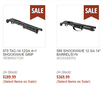 shotguns on sale