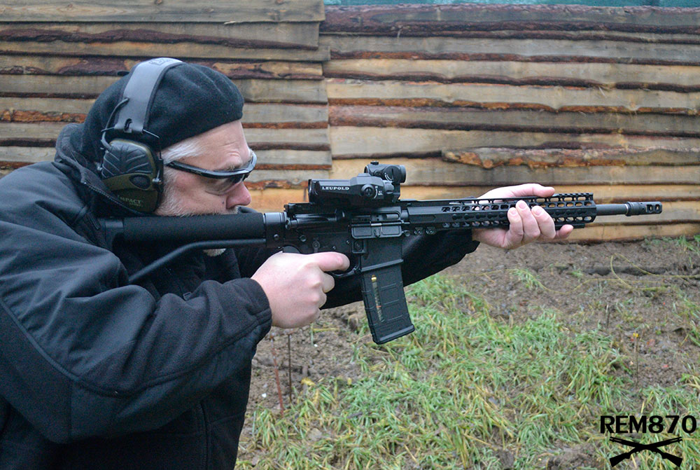 AR-15 Rifle with Leupold D-Evo Optics