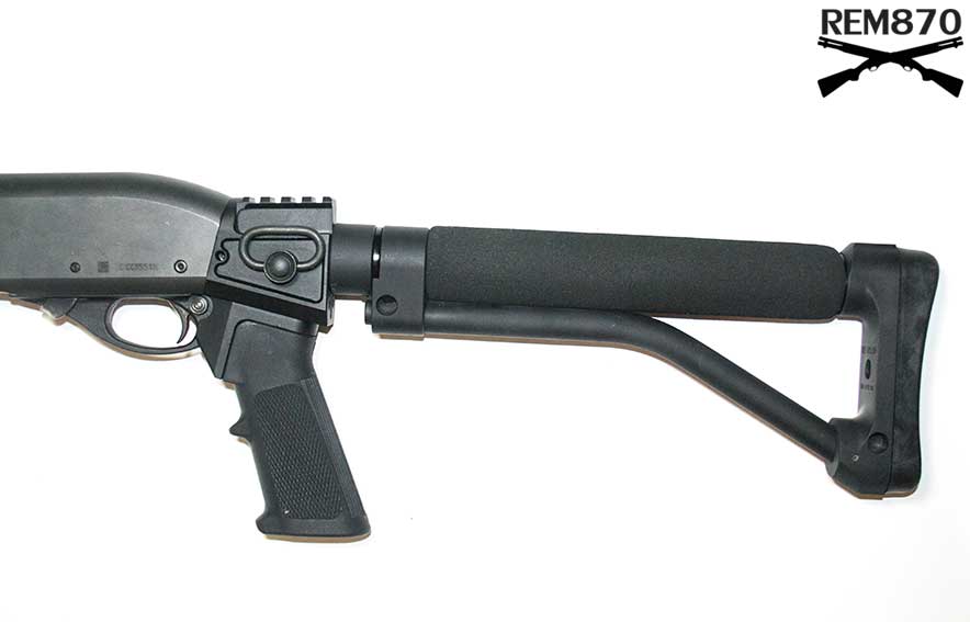 Ace Skeleton Stock on Remington 870 Shotgun