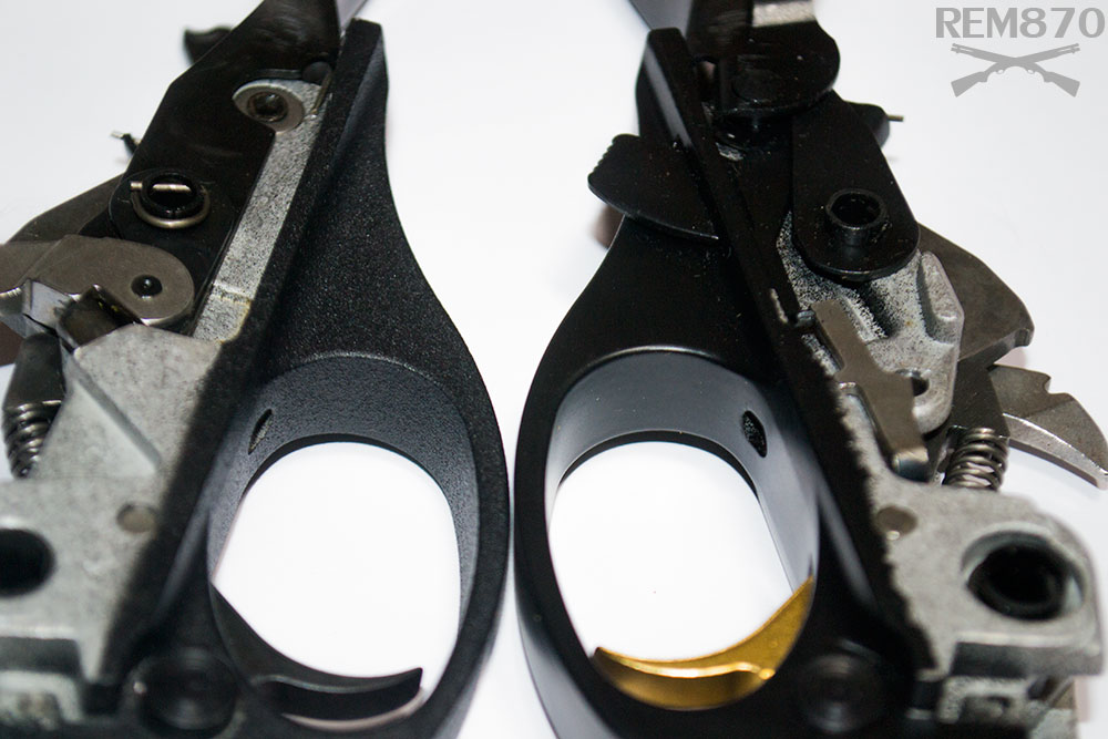 Remington 870 Police and Gold Trigger Group Side by Side