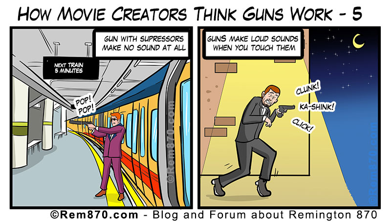 How Movie Creators Think Guns Work - 5 (Comic)