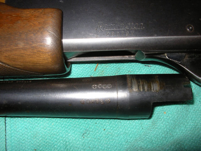 Remington 870 Serial Number on the BARREL