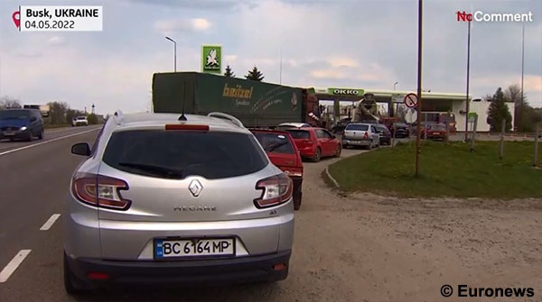 gas station queue