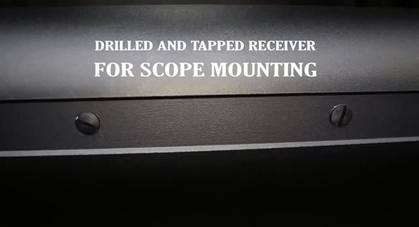 Drilled and Tapped Receiver for Scope Mounting