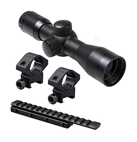 M1SURPLUS Tactical Kit For Marlin Model 60 60SN 795 Rifles - Includes The Following - Compact 4x30 Rifle Scope + Scope Rings + Adapter Mount
